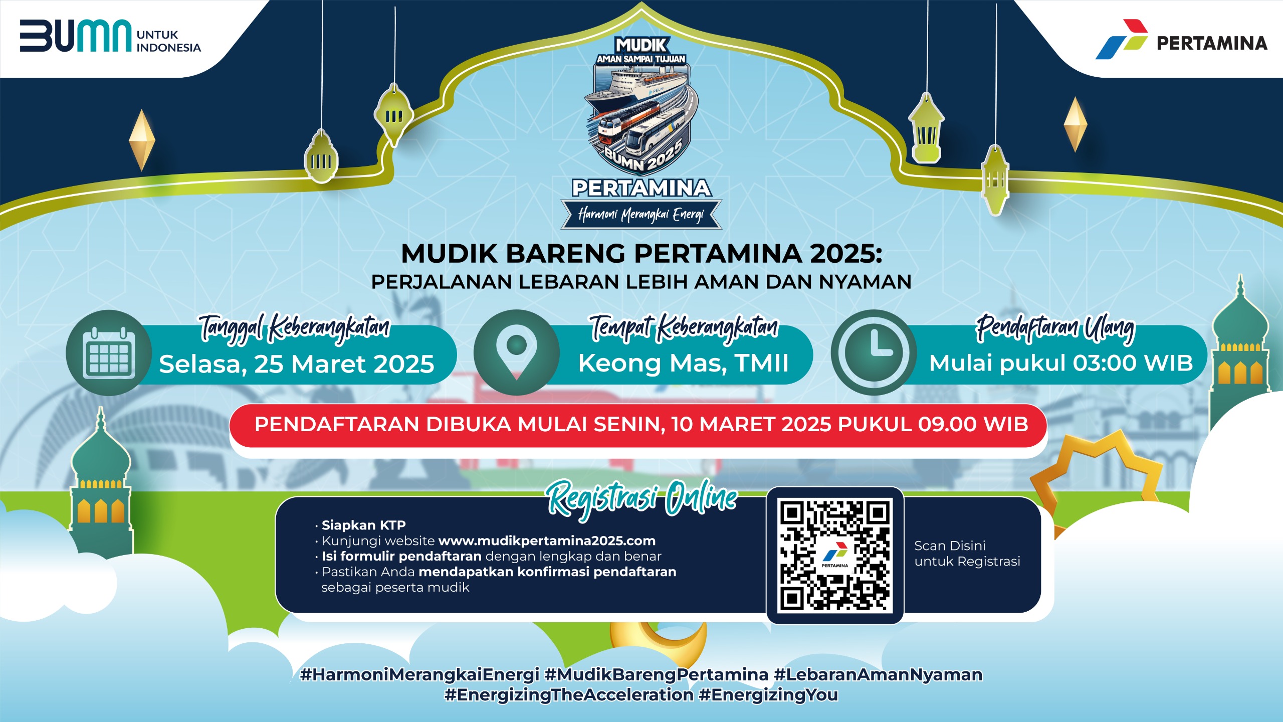 Mudik Gratis Pertamina 2025 Dibuka! 5000 Kursi untuk 23 Kota Tujuan