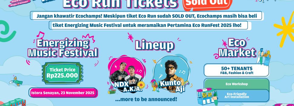 Tiket Eco Run Ludes dalam 40 Menit! Luar Biasa