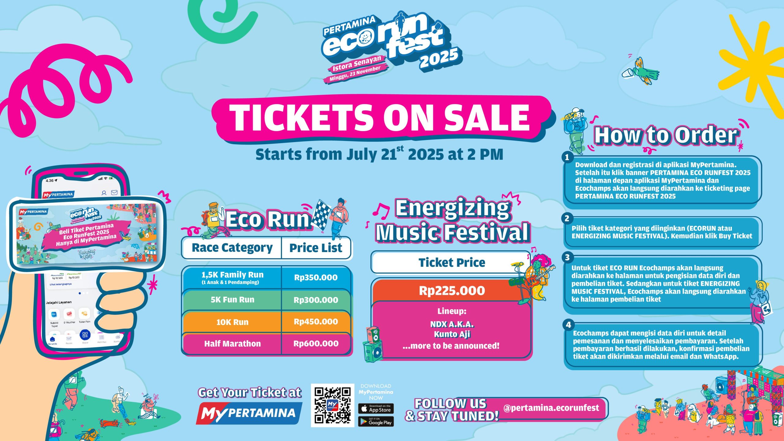 Tiket Pertamina Eco RunFest 2025 Resmi Dibuka! Siap-Siap Rebut Slot Mulai 21 Juli