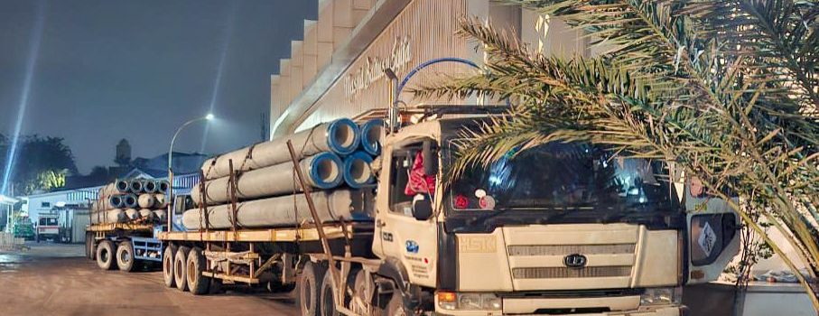 Waskita Kuasai Proyek Kilang Pertamina di Papua, Kirim Ratusan Beton Jumbo ke Sorong!