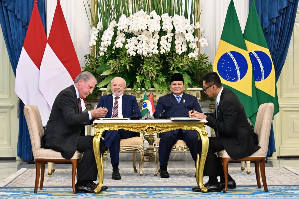 Prabowo dan Lula da Silva Saksikan MoU PLN–J&F untuk Pengembangan PLTA Nasional