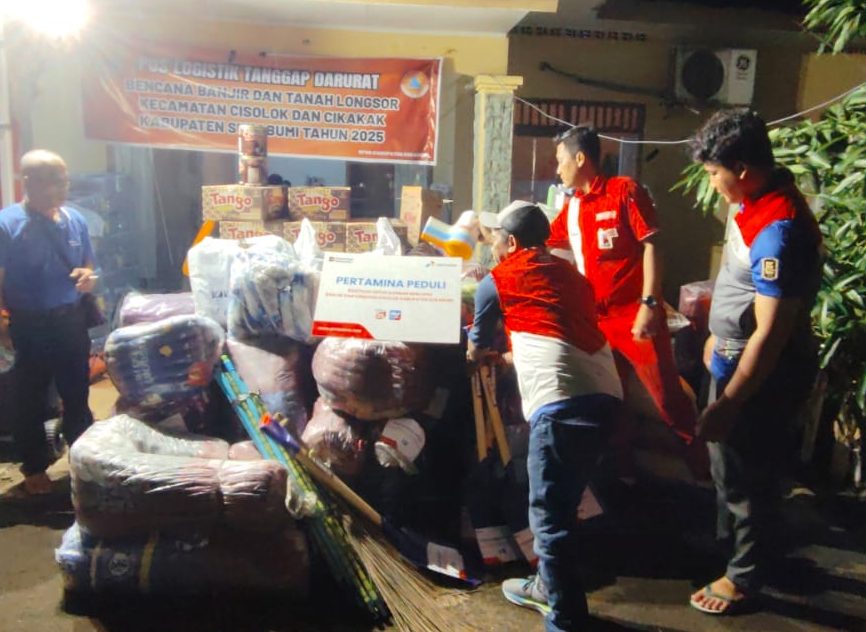 Pertamina Gerak Cepat Salurkan Bantuan untuk Korban Banjir Bandang Sukabumi