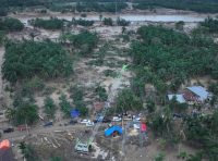 Crane Jadi Tower Darurat, PLN Percepat Pemulihan Listrik Aceh Pascabencana