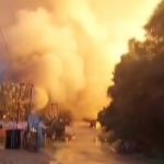 Pipa gas PT TGI meledak di Indragiri Hilir, Riau. Api menyembur hingga 15 meter, polisi amankan lokasi dan lakukan penyekatan gas.