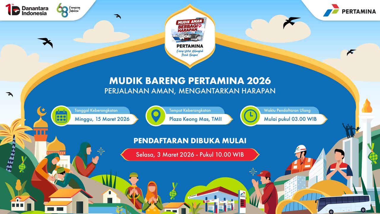 Mudik Gratis Pertamina 2026 Dibuka! Berangkat ke 15+ Kota, Ini Jadwal dan Cara Daftarnya