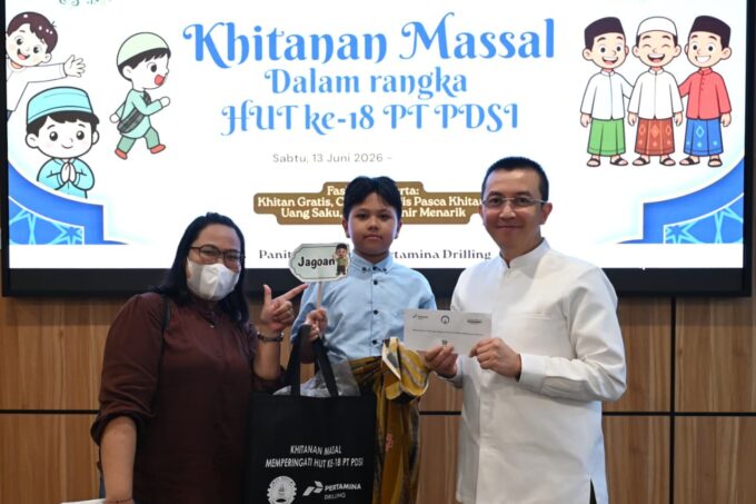 HUT ke-18 Pertamina Drilling Diwarnai Khitanan Massal, 90 Anak Ikut Berbagi Kebahagiaan