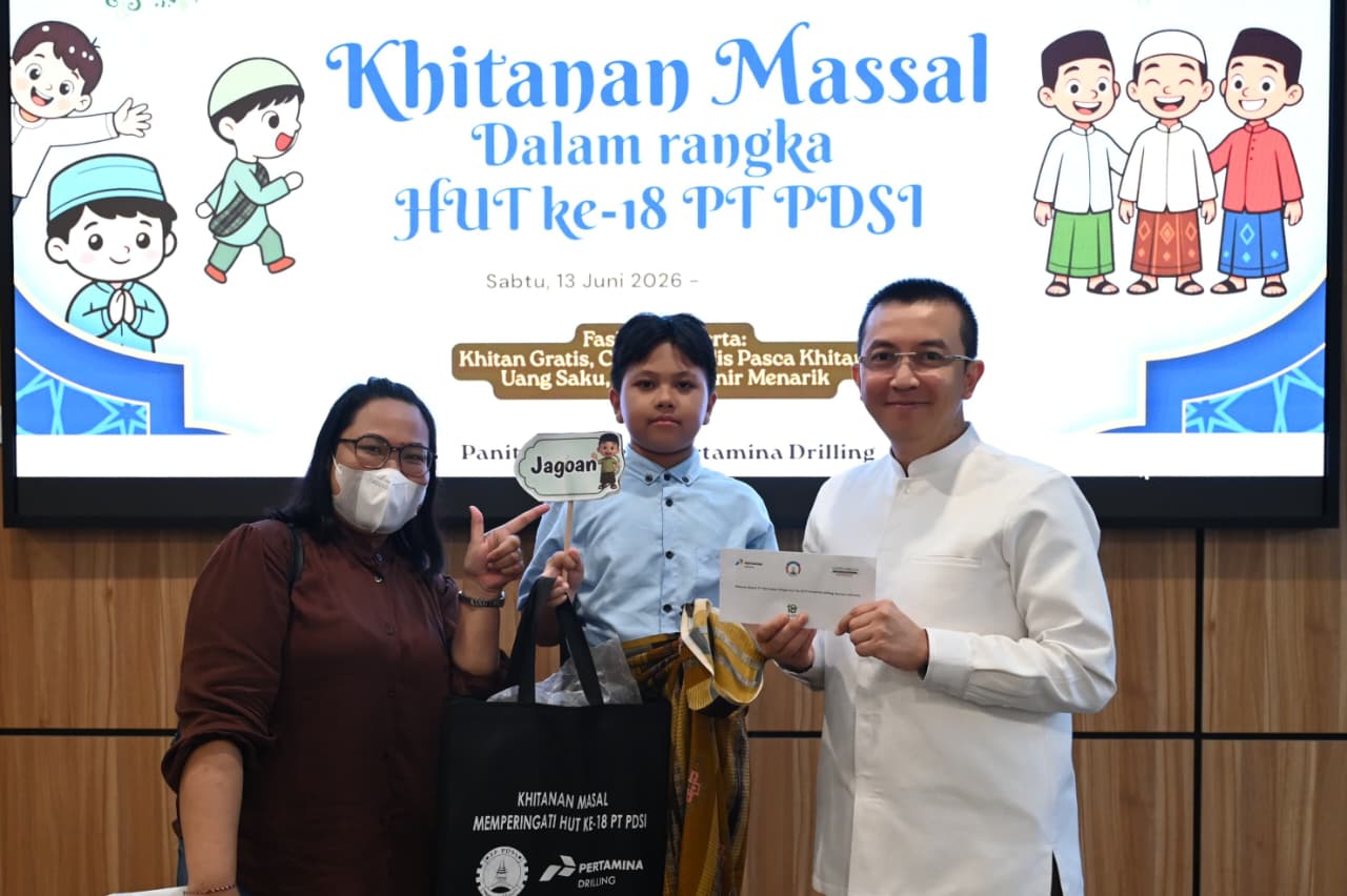 HUT ke-18 Pertamina Drilling Diwarnai Khitanan Massal, 90 Anak Ikut Berbagi Kebahagiaan