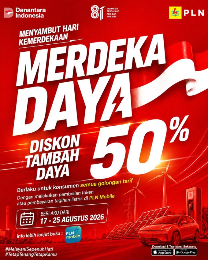 Promo Tambah Daya PLN Diskon 50%, Berlaku hingga 25 Agustus