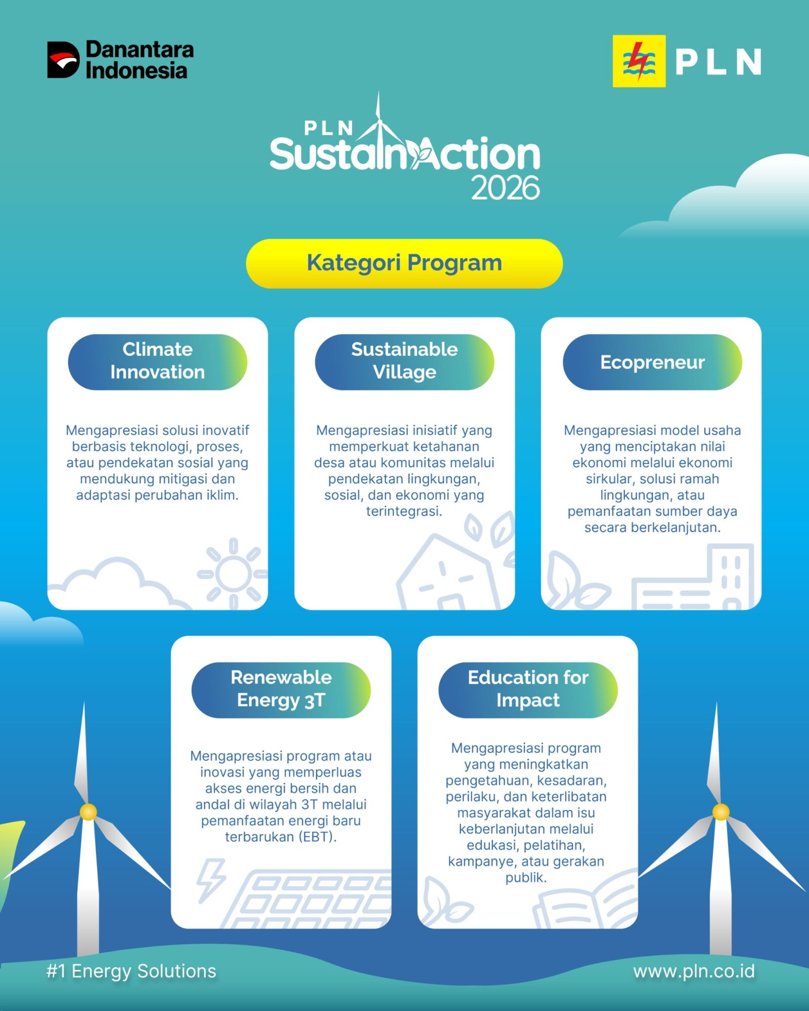 PLN SustainAction 2026 Dibuka! Inovasi Hijau Bisa Dapat Dukungan Pengembangan