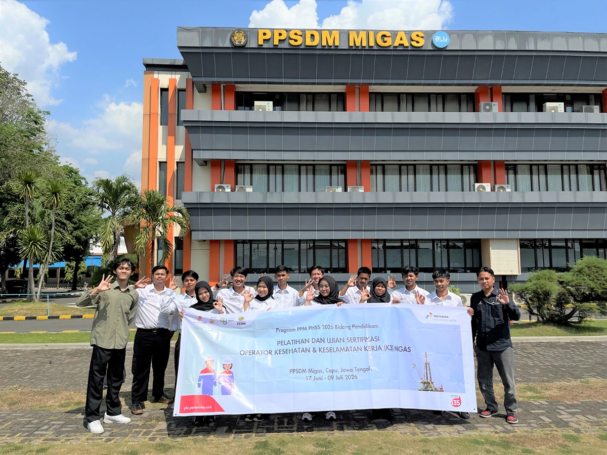 Pertamina Hulu Sanga Sanga Latih 12 Pemuda Jadi Operator K3 Migas