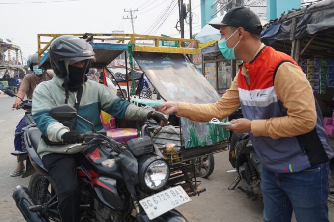 Karhutla Mengganas, PHE Jambi Merang Gerak Cepat Lindungi Warga dengan Masker