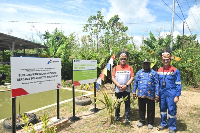 Energi Surya Bikin Kampung Posa Punya Air Bersih dan Ikan Nila