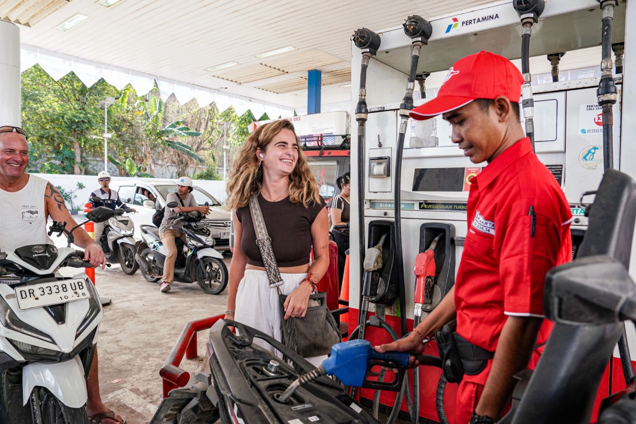 SPBU Pertamina di jalur menuju Mandalika disiagakan untuk melayani kebutuhan BBM selama MotoGP 2026.