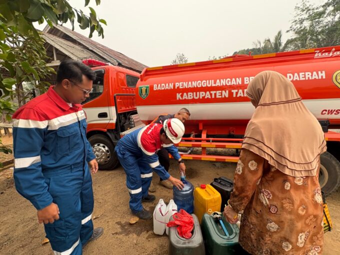 Kekeringan dan Karhutla Mengancam Tabalong, Pertamina Salurkan 1,15 Juta Liter Air Bersih