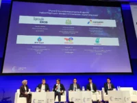 Dannif Utojo Danusaputro menyampaikan strategi PHE mengembangkan CCS regional dalam panel Japan CCUS Summit 2026.